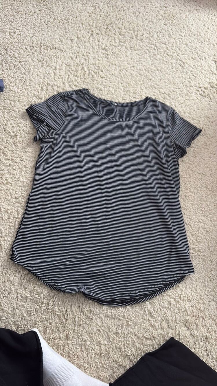 LULULEMON Stripe Short Sleeve